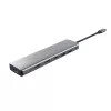 Trust 25661 saskarnes centrmezgls USB Type-C Alumīnijs