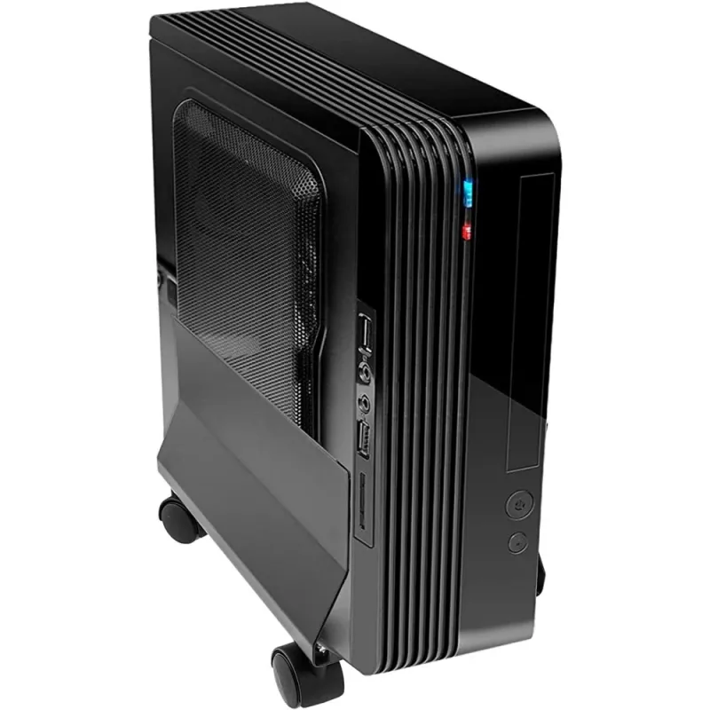 Techly CPU tērauda turētājs ar riteņiem, melns ICA-CS 34, melns, PC, multimediju ratiņi, 25 kg, 195 mm, 240 mm
