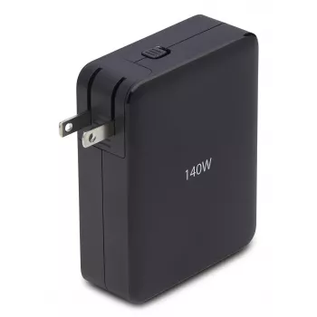 StarTech.com 140 W USB-C sienas lādētājs, 3x USB-C/1x USB-A, PD 3.1 starptautiskais GaN strāvas adapteris MacBook/Dell XPS/Inspiron