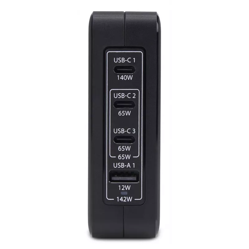 StarTech.com 140 W USB-C sienas lādētājs, 3x USB-C/1x USB-A, PD 3.1 starptautiskais GaN strāvas adapteris MacBook/Dell XPS/Inspiron
