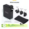 StarTech.com 140 W USB-C sienas lādētājs, 3x USB-C/1x USB-A, PD 3.1 starptautiskais GaN strāvas adapteris MacBook/Dell XPS/Inspiron