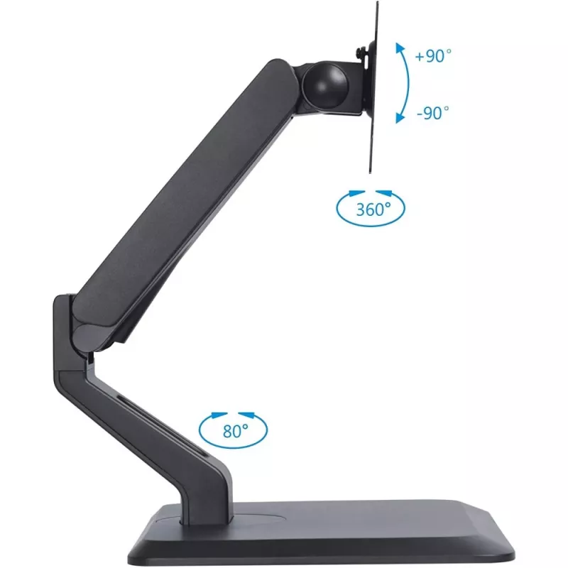 Techly ICA-LCD 35TS monitora stiprinājums / statīvs 81,3 cm (32 collas) Galdam Melns