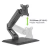 Techly ICA-LCD 35TS monitora stiprinājums / statīvs 81,3 cm (32 collas) Galdam Melns