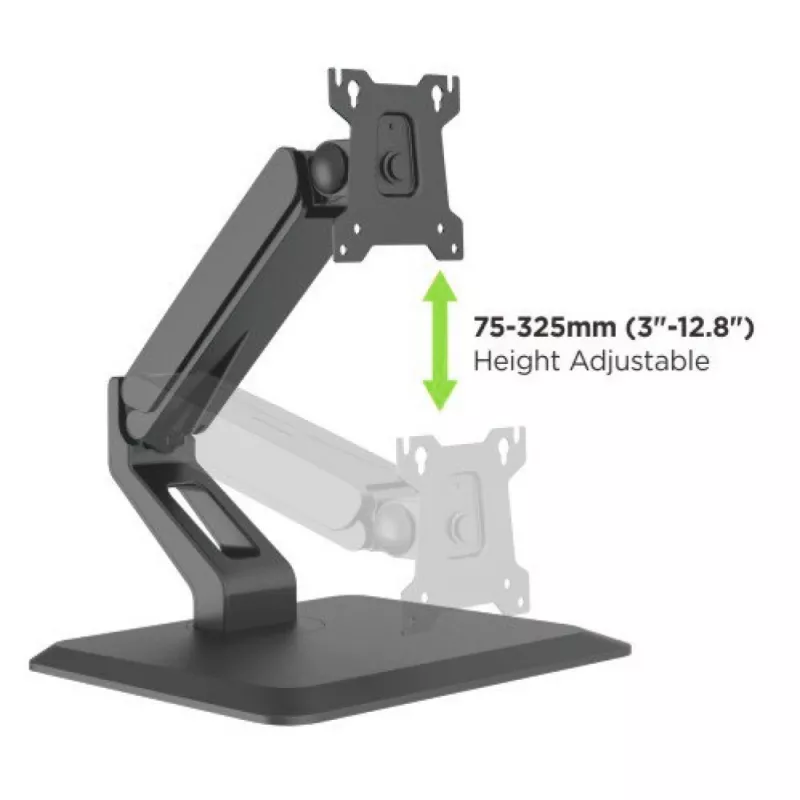 Techly ICA-LCD 35TS monitora stiprinājums / statīvs 81,3 cm (32 collas) Galdam Melns