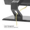 Techly ICA-LCD 35TS monitora stiprinājums / statīvs 81,3 cm (32 collas) Galdam Melns
