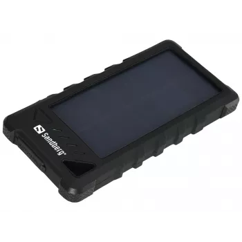 Sandberg Outdoor Solar Powerbank 16000, 16000 mAh, Lithium-Ion (Li-Ion), Melns