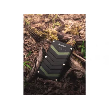 Sandberg Survivor Powerbank 20000, 20000 mAh, litija jonu (Li-Ion), melna, zaļa