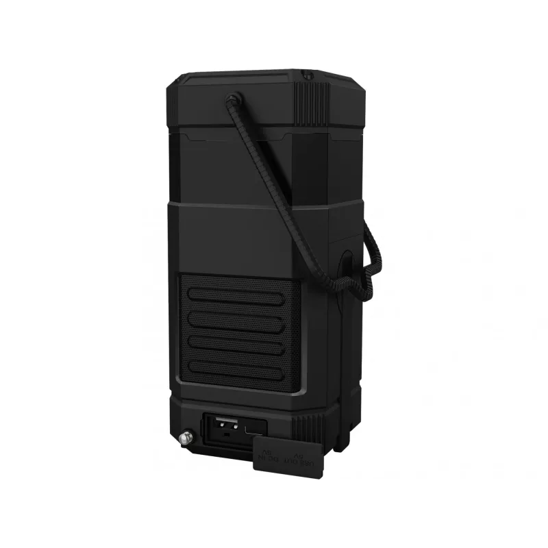 Sandberg Survivor Lantern All-in1 10000, ar baterijām darbināms kempinga lukturis, melns, IPX5, LED, USB C, baterija