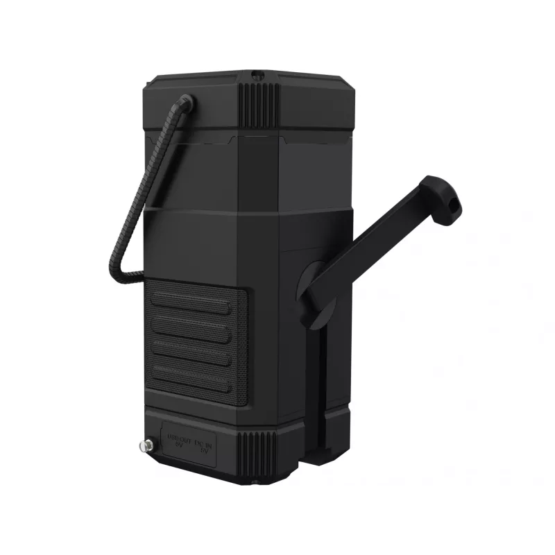 Sandberg Survivor Lantern All-in1 10000, ar baterijām darbināms kempinga lukturis, melns, IPX5, LED, USB C, baterija