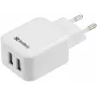 Sandberg maiņstrāvas lādētājs Dual USB 2.4+1A ES, iekštelpu, maiņstrāva, USB, 5 V, melns, balts