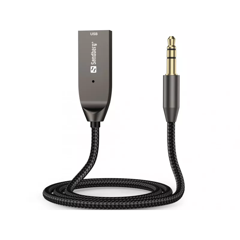 Sandberg Wireless Audio Link USB, USB, A2DP, AVRCP, HFP, 10 m, melna, doks, 5 V