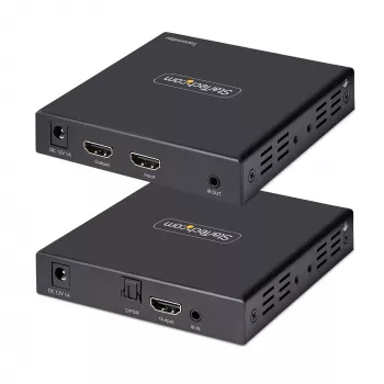 StarTech.com 4K70IC-EXTEND-HDMI AV paplašinātājs AV raidītājs un uztvērējs Melns