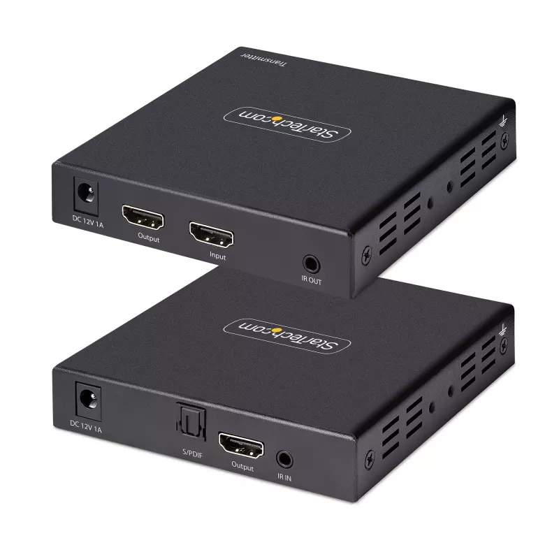 StarTech.com 4K70IC-EXTEND-HDMI AV paplašinātājs AV raidītājs un uztvērējs Melns