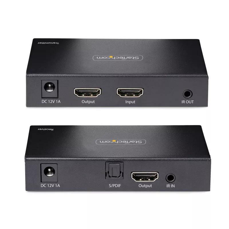 StarTech.com 4K70IC-EXTEND-HDMI AV paplašinātājs AV raidītājs un uztvērējs Melns