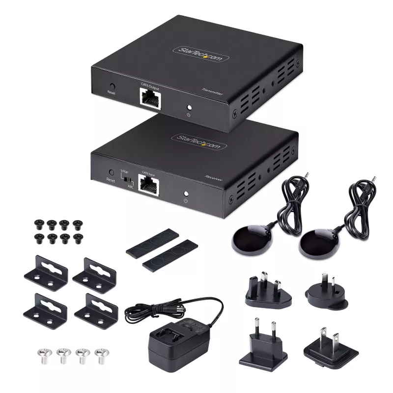 StarTech.com 4K70IC-EXTEND-HDMI AV paplašinātājs AV raidītājs un uztvērējs Melns