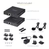 StarTech.com 4K70IC-EXTEND-HDMI AV paplašinātājs AV raidītājs un uztvērējs Melns