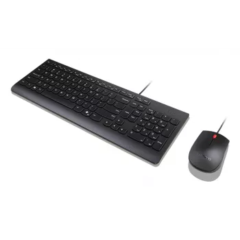 Lenovo Essential Wired Combo Melns US Euro tastatūra ar peli
