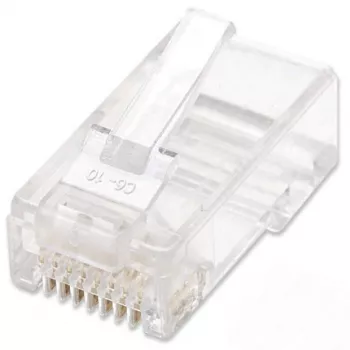 Intellinet RJ45 Modulārie Spraudņi, Cat6, UTP, 2-zaru, vītajam vadam, 15 µ apzeltīti kontakti, 100 gab. iepakojumā