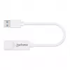 Manhattan USB-A gigabitu tīkla adapteris, balts, 10/100/1000 Mbps tīkls, USB 3.0, Ethernet, RJ45, trīs gadu garantija, ekvivalents USB31000SW.