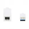 Manhattan USB-A gigabitu tīkla adapteris, balts, 10/100/1000 Mbps tīkls, USB 3.0, Ethernet, RJ45, trīs gadu garantija, ekvivalents USB31000SW.