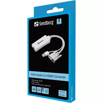 Sandberg VGA+Audio uz HDMI pārveidotājs