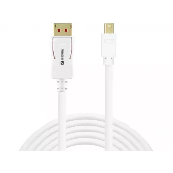 Sandberg DP-MiniDP 1.4 8K60Hz 2m, 2 m, DisplayPort, Mini DisplayPort, vīrišķais, vīrišķais, 7680 x 4320 pikseļi