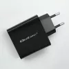 Lādētājs Qoltec 52378 Iekštelpu AC ātrā uzlāde 3A USB Type-C Melns