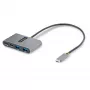 StarTech.com 4 portu USB-C centrmezgls ar 100 W jaudas padeves caurlaidi — 2x USB-A + 2x USB-C — USB 3.0 5 Gbps — 1 pēdu (30 cm) garš kabelis — pārnēsājams USB Type-C uz USB-A/C centrmezgls