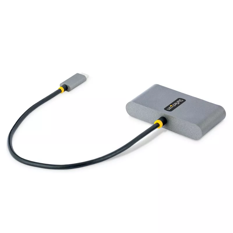 StarTech.com 4 portu USB-C centrmezgls ar 100 W jaudas padeves caurlaidi — 2x USB-A + 2x USB-C — USB 3.0 5 Gbps — 1 pēdu (30 cm) garš kabelis — pārnēsājams USB Type-C uz USB-A/C centrmezgls