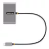 StarTech.com 4 portu USB-C centrmezgls ar 100 W jaudas padeves caurlaidi — 2x USB-A + 2x USB-C — USB 3.0 5 Gbps — 1 pēdu (30 cm) garš kabelis — pārnēsājams USB Type-C uz USB-A/C centrmezgls