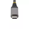 StarTech.com 3-portu USB-C centrmezgls ar Ethernet - 3x USB-A porti, Gigabit Ethernet RJ45, USB 3.0 5Gbps, kopnes barošana, 1 pēdu/30cm garš kabelis - pārnēsājams klēpjdatora USB Type-C centrmezgla adapteris ar GbE
