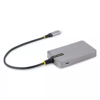 StarTech.com 4 portu USB-C centrmezgls - 5Gbps - ar kopnes barošanu - USB C uz 4x USB-A centrmezgls ar izvēles papildu strāvas ieeju - pārnēsājams galddatoru/klēpjdatoru USB centrmezgls - 1 pēda (30 cm) kabelis - USB paplašināšanas centrmezgls