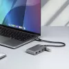 StarTech.com 4 portu USB-C centrmezgls - 5Gbps - ar kopnes barošanu - USB C uz 4x USB-A centrmezgls ar izvēles papildu strāvas ieeju - pārnēsājams galddatoru/klēpjdatoru USB centrmezgls - 1 pēda (30 cm) kabelis - USB paplašināšanas centrmezgls