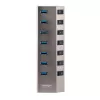 StarTech.com 7 portu pašbarojošs USB-C centrmezgls ar individuāliem ieslēgšanas/izslēgšanas slēdžiem, USB 3.0 5 Gbps paplašināšanas centrmezgls ar barošanas bloku, galddatoru/klēpjdatoru USB-C uz USB-A centrmezgls, USB Type-C centrmezgls ar BC 1.2