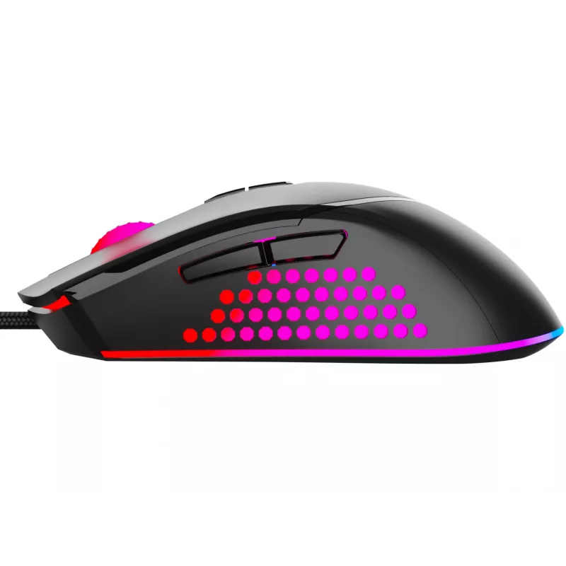 Sandberg Azazinator pele 6400, labās rokas, USB Type-A, 6400 DPI, melna