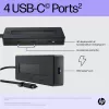 HP 4K USB-C Multiport Hub, USB Type-C, USB 3.2 Gen 2 (3.1 Gen 2) Type-C, 10000 Mbit/s, melns, 4K Ultra HD, Ķīna