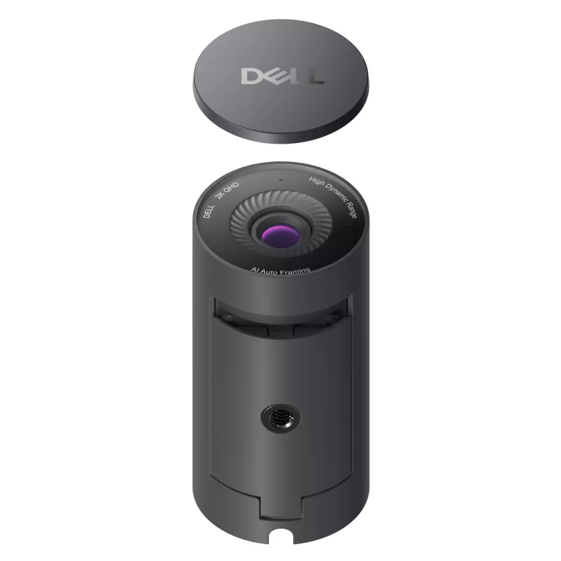 DELL Pro 2K tīmekļa kamera – WB5023, 2560 x 1440 pikseļi, Full HD, 60 kadri/s, 1280x720@24kadri/s, 1280x720@30kadri/s, 1280x720@60kadri/s, 1920x1080@24kadri/s, 1920x1080@30kadri/s, 1920x1080@60kadri/s,..., 4x, Auto