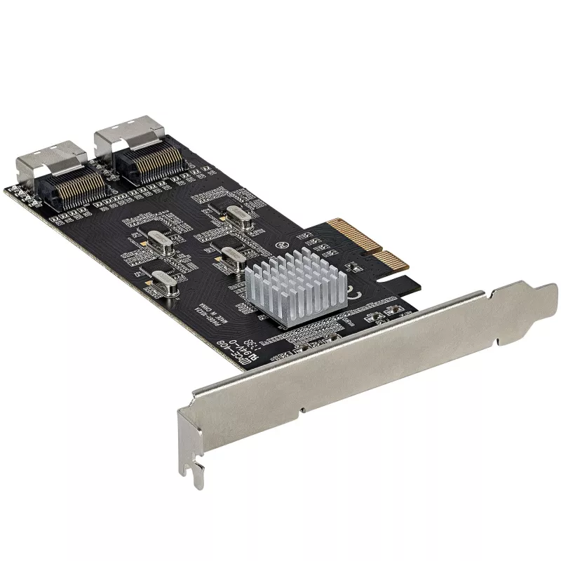 StarTech.com 8 Portu SATA PCIe karte - PCI Express 6Gbps SATA paplašināšanas adaptera karte ar 4 resurskontrolleriem - SATA PCIe kontrollera karte - PCI-e x4 Gen 2 uz SATA III - SATA HDD/SSD