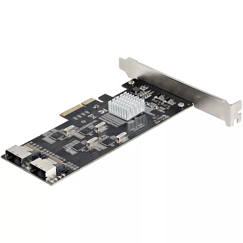 StarTech.com 8 Portu SATA PCIe karte - PCI Express 6Gbps SATA paplašināšanas adaptera karte ar 4 resurskontrolleriem - SATA PCIe kontrollera karte - PCI-e x4 Gen 2 uz SATA III - SATA HDD/SSD