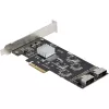 StarTech.com 8 Portu SATA PCIe karte - PCI Express 6Gbps SATA paplašināšanas adaptera karte ar 4 resurskontrolleriem - SATA PCIe kontrollera karte - PCI-e x4 Gen 2 uz SATA III - SATA HDD/SSD