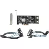 StarTech.com 8 Portu SATA PCIe karte - PCI Express 6Gbps SATA paplašināšanas adaptera karte ar 4 resurskontrolleriem - SATA PCIe kontrollera karte - PCI-e x4 Gen 2 uz SATA III - SATA HDD/SSD