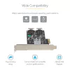 StarTech.com 8 Portu SATA PCIe karte - PCI Express 6Gbps SATA paplašināšanas adaptera karte ar 4 resurskontrolleriem - SATA PCIe kontrollera karte - PCI-e x4 Gen 2 uz SATA III - SATA HDD/SSD