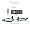 StarTech.com 8 Portu SATA PCIe karte - PCI Express 6Gbps SATA paplašināšanas adaptera karte ar 4 resurskontrolleriem - SATA PCIe kontrollera karte - PCI-e x4 Gen 2 uz SATA III - SATA HDD/SSD