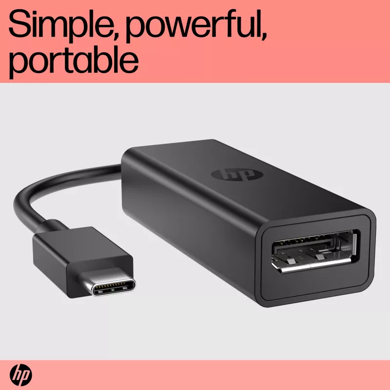 HP USB-C–DisplayPort adapteris G2, 0,12 m, DisplayPort, USB Type-C, sieviešu, vīriešu, 7680 x 4320 pikseļi