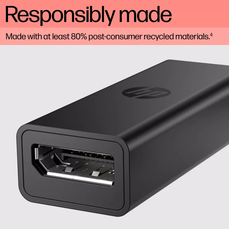 HP USB-C–DisplayPort adapteris G2, 0,12 m, DisplayPort, USB Type-C, sieviešu, vīriešu, 7680 x 4320 pikseļi