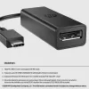 HP USB-C–DisplayPort adapteris G2, 0,12 m, DisplayPort, USB Type-C, sieviešu, vīriešu, 7680 x 4320 pikseļi