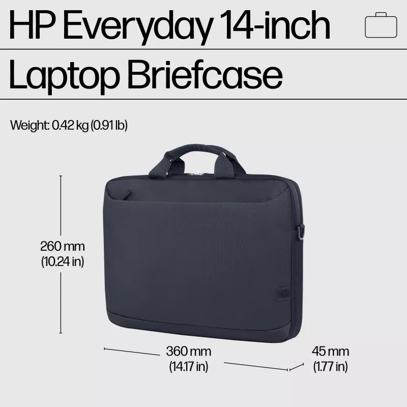 HP Everyday 14 collu klēpjdatora portfelis, portfelis, 35,8 cm (14,1 collas), plecu siksna, 420 g
