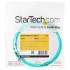 StarTech.com 2m (6 pēdas) LC/UPC uz LC/UPC OM3 daudzmodu optiskās šķiedras kabelis, pilna dupleksa 50/125µm Zipcord šķiedras kabelis, 100G, zemi ievietošanas zudumi, LSZH šķiedras džempera vads