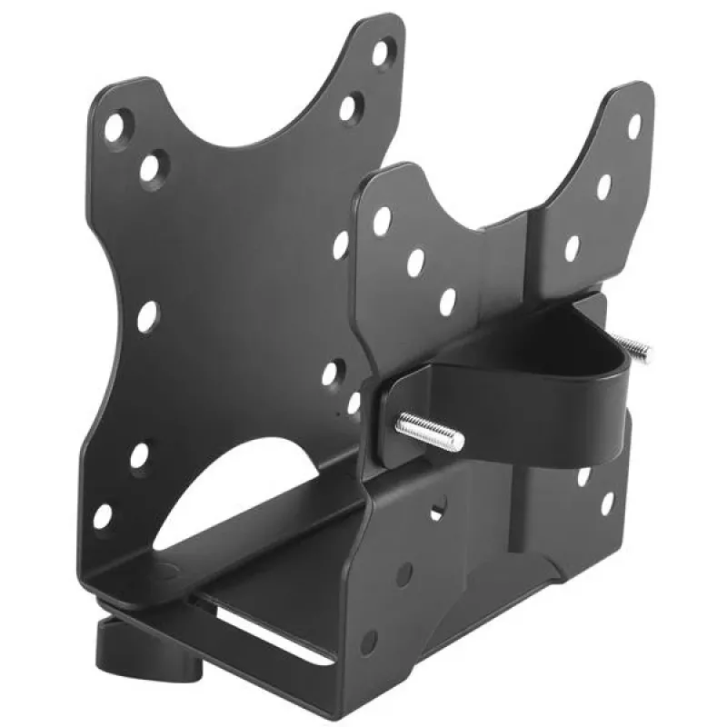 StarTech.com Thin Client Mount - VESA stiprinājuma kronšteins, monitora statīvā montējams CPU turētājs, mazo galddatoru, 5 kg, 75 x 75, 100 x 100 mm, melns, plastmasa, tērauds