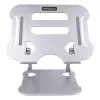 StarTech.com portatīvā datora statīvs galdam, ergonomisks portatīvā datora statīvs ar regulējamu augstumu, alumīnija, pārnēsājams, iztur līdz 10 kg, salokāms portatīvā datora turētājs galdam – slīps piezīmjdatora pacēlājs/pacēlājs
